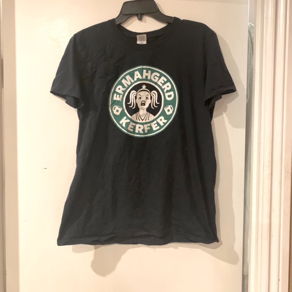 Ermahgerd Starbucks meme tee